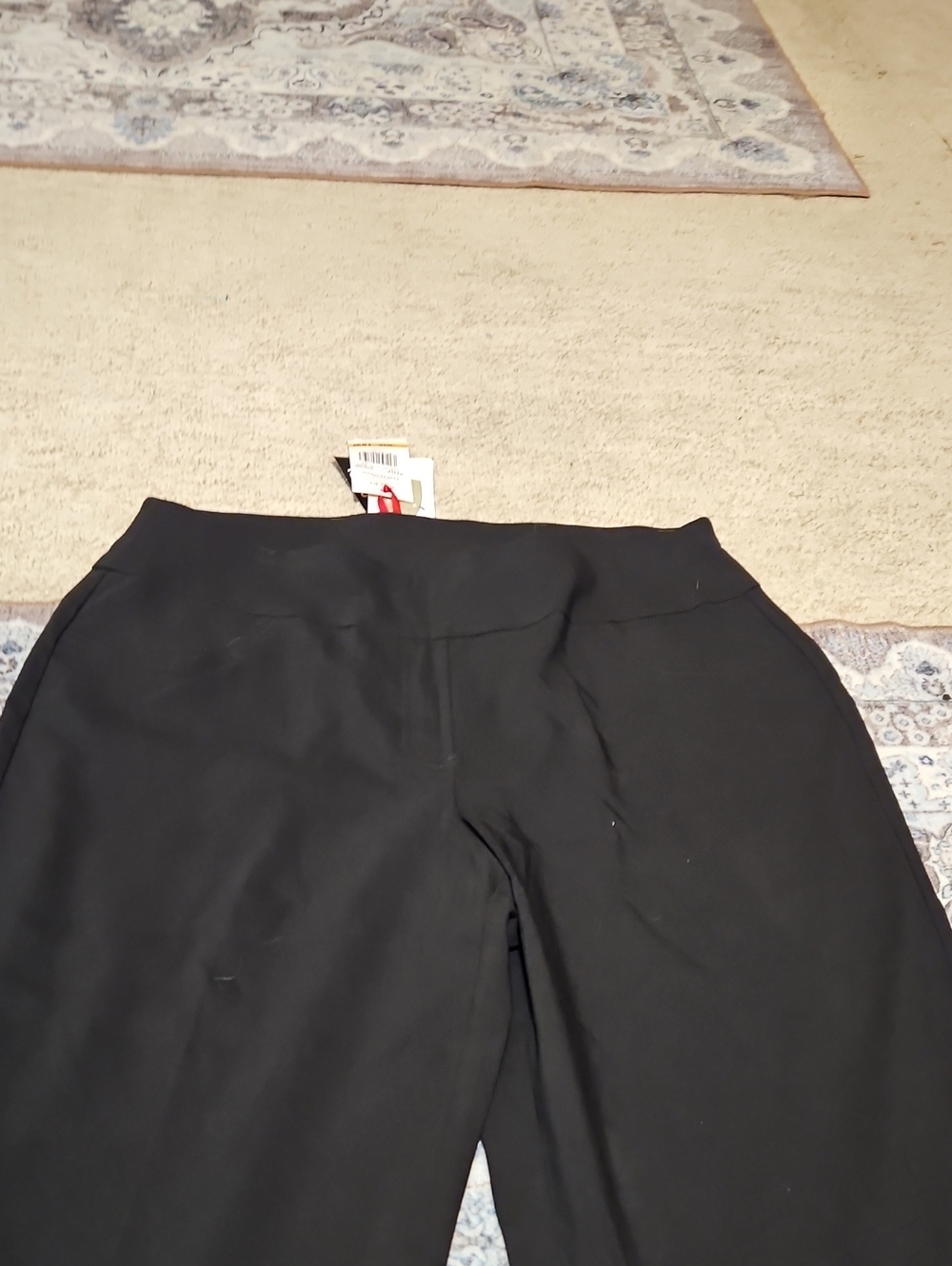 Ruby Rd. Black Wide-Leg Cropped Pants - Picture 2 of 8